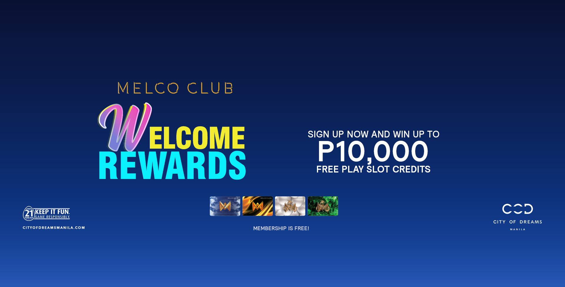 Welcome Rewards | City of Dreams Manila | World-Class Casino, Hotel,  Entertainment & Dining